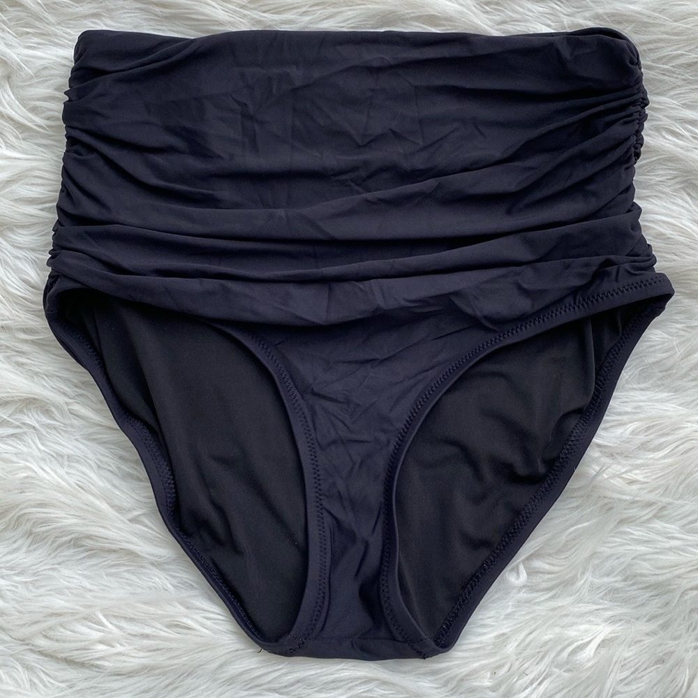 J. Crew | Ruched High-Rise Bikini Bottom